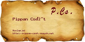Pippan Csát névjegykártya